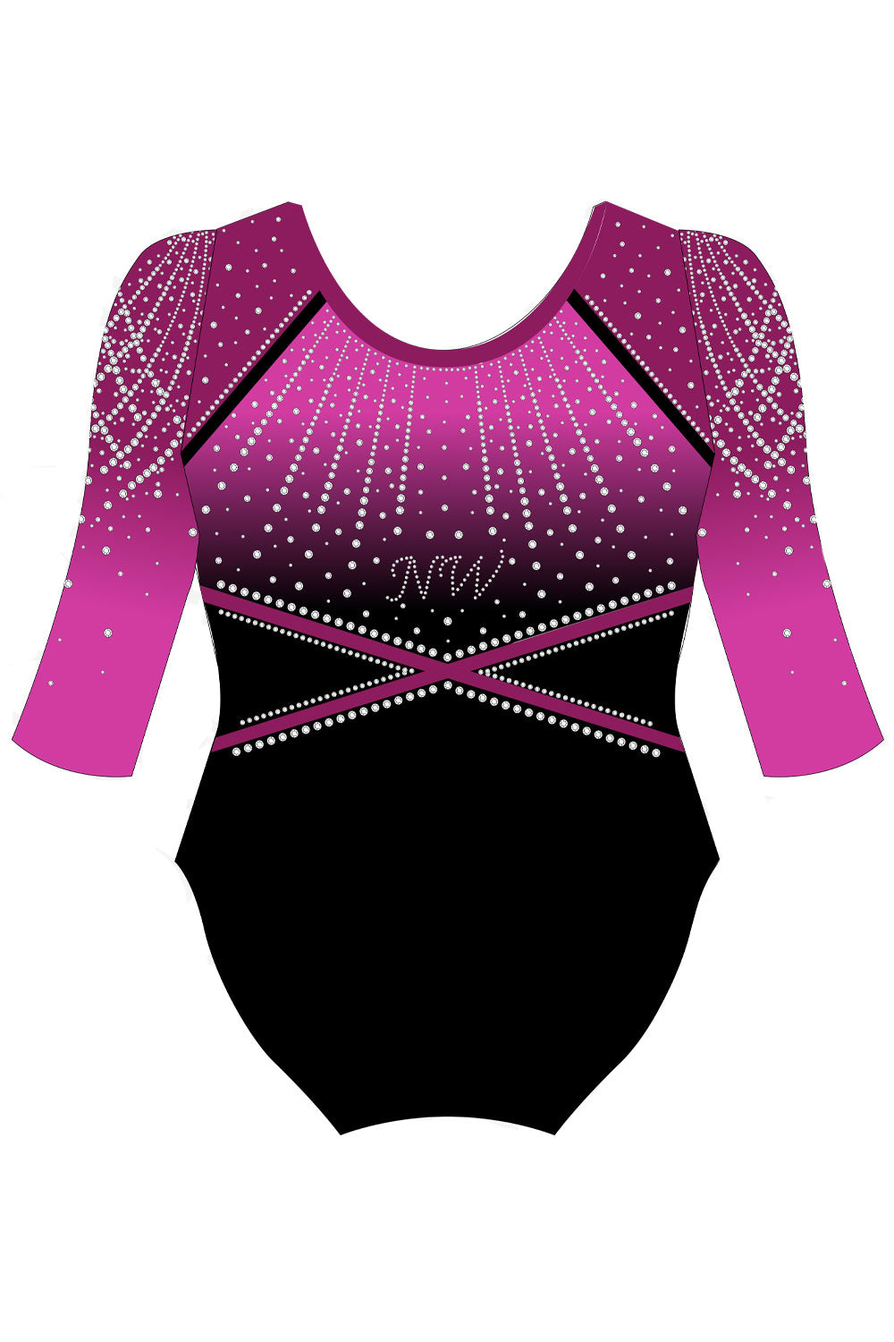 3/4 Slv Competition Leotard - NorthWest Region