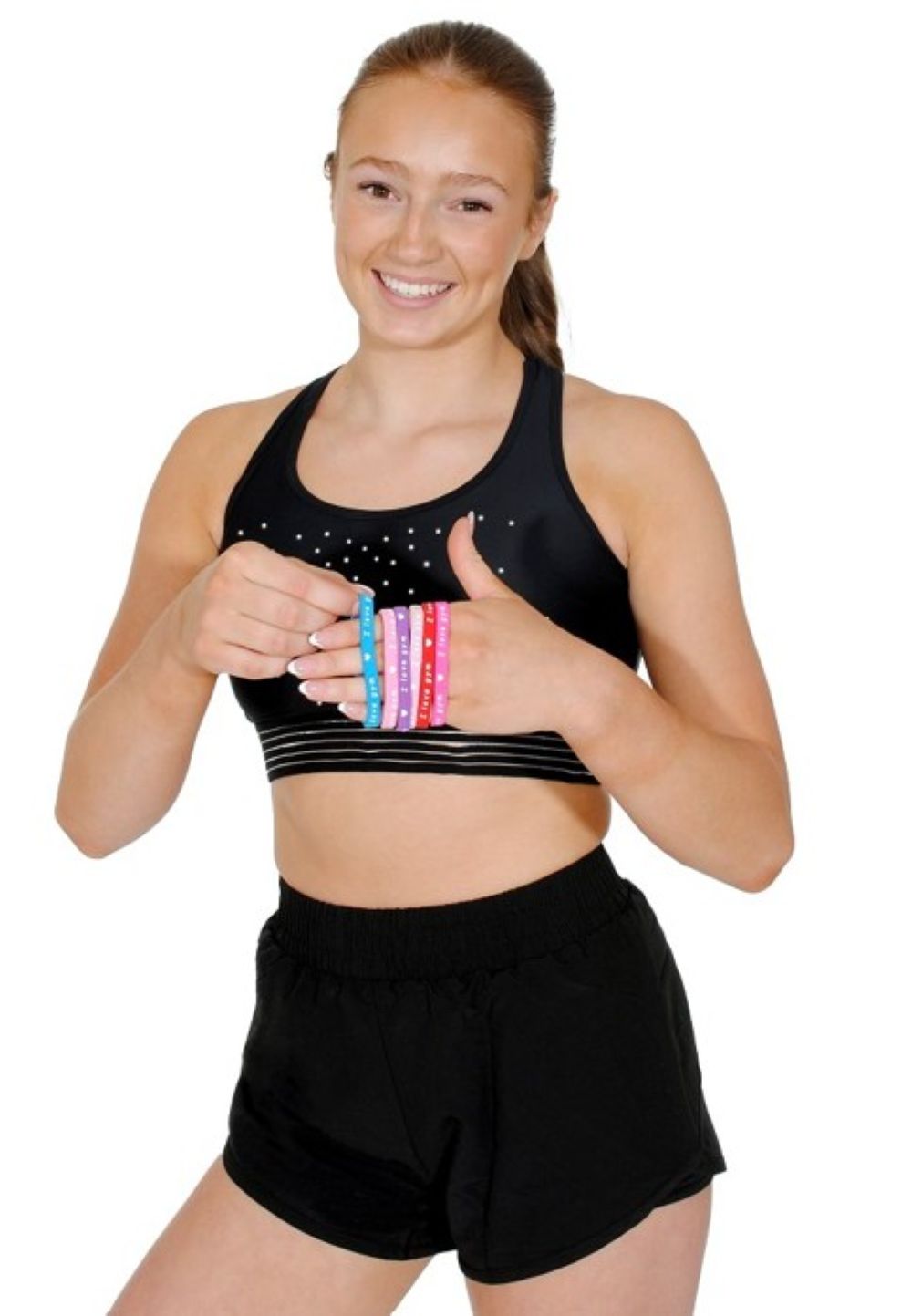 Girardi I LOVE GYM elastic hair tie- Pack of 6