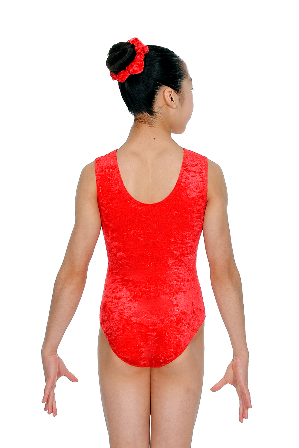 Salto Sleeveless Crushed Velour Leotard