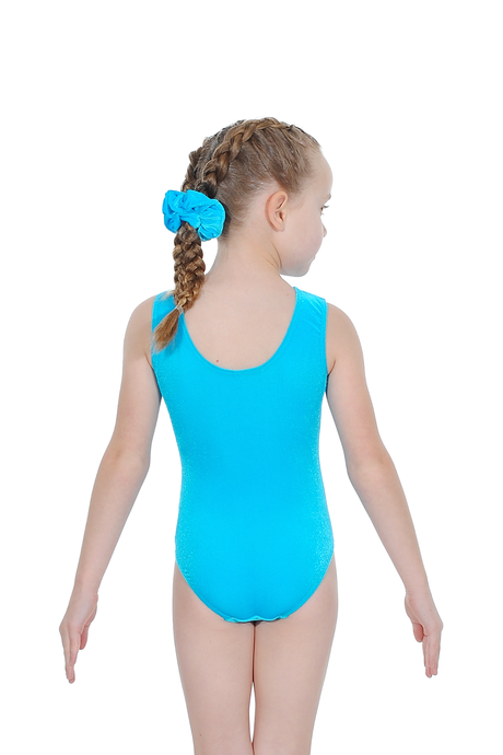 Lotty Sleeveless Smooth Velour Sequin Leotard (Kingfisher)